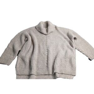 Women's Winter Cozy Cowl Neck Sweater Beige Size XXL (20) #418C